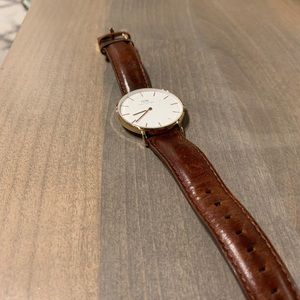 Leather watch